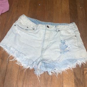 Denim shorts